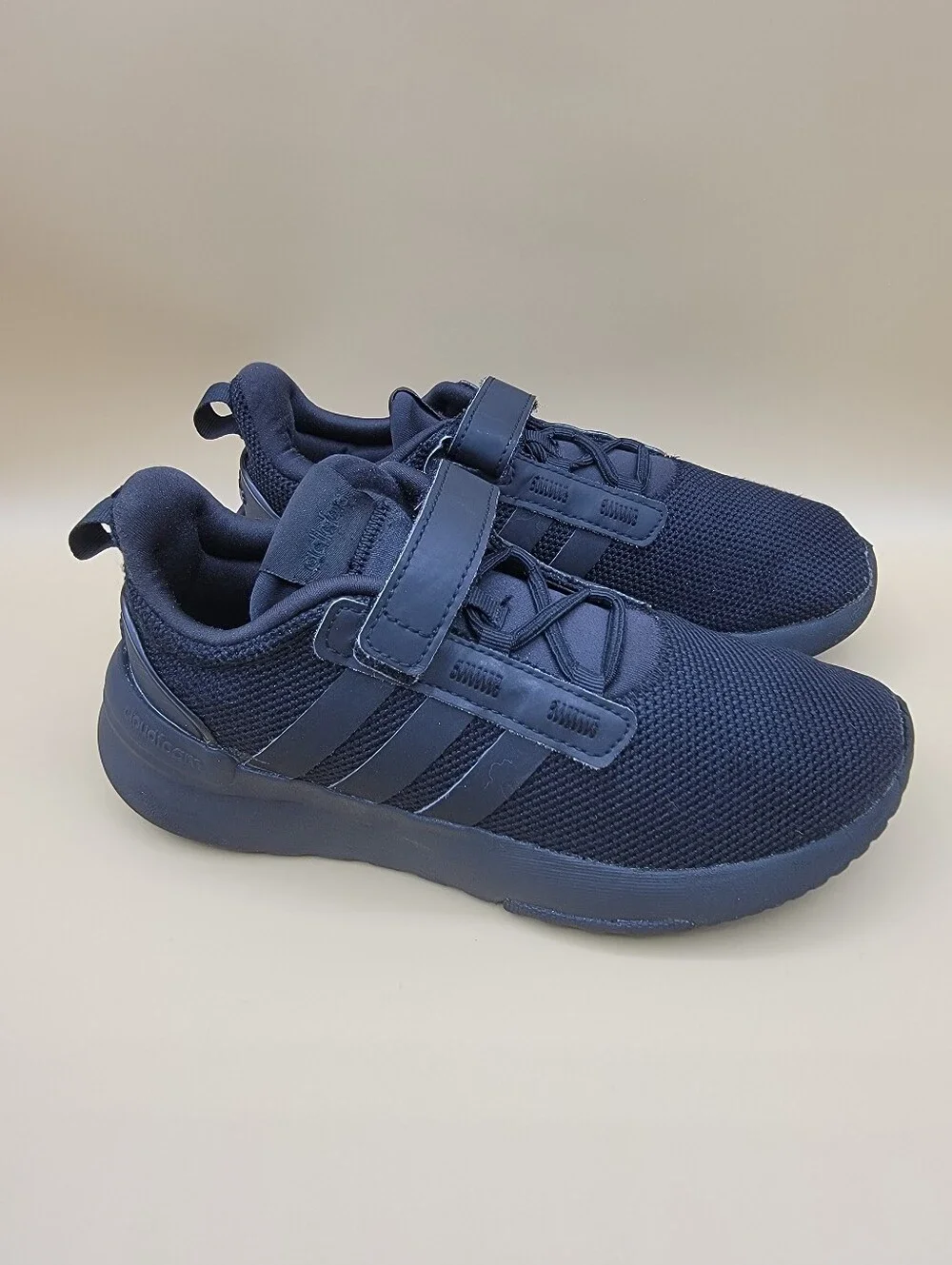 Adidas Racer TR21 Little Kids Shoes Size 2C Black Boys Girls Slip-On Running
